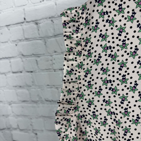 Eloquii Floral Print Ruffle Sleeve Dress Soze 26 - Picture 6 of 8